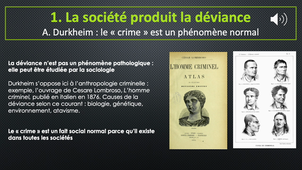 L1 SpS Parcours sciences sociales - CM introduction sociologie - Diaporama commenté séance 9