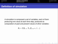 Simulations in Social Sciences - LSD