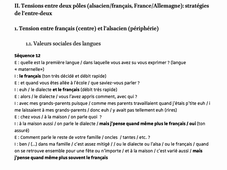 Approche sociolinguistique de l'Alsace - Etude de cas - Partie 2