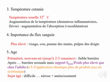 Pharmacologie de la peau comme barrière de diffusion