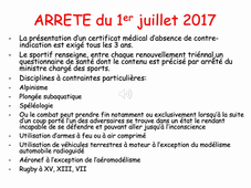 Le certificat médical de non contre-indication (CNCI) à la pratique du sport