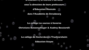 Chorales scolaires en collège - Chanson 