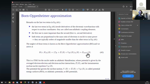 Introduction to quantum molecular dynamics: Lecture 2