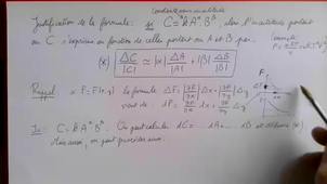 Justification de la formule d'incertitude « Si C=k.A^aB^b, alors ∆C/|C|=|a|.∆A/|A|+|b|.∆B/|B| »