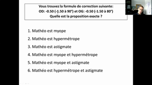 Réfraction - Diplopie - Strabisme