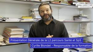 Présentation Générale de la L2 parcours Santé et SpS