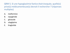 Item 238 : Hypoglycémie