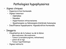 6SM08 Séméiologie des dysfonctions hypophysaires-1 : clinique / Partie1