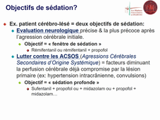 Gestion des sédations