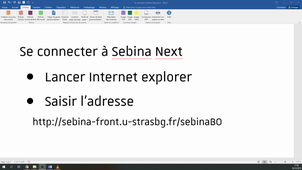 Se connecter à Sebina Next (panne Renater)