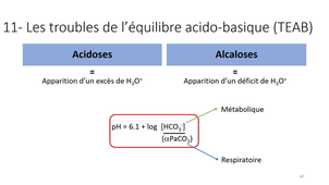 UE Equilibre acide base in vivo chap 10