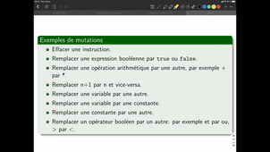 Certification du Logiciel - Tests - Mutations