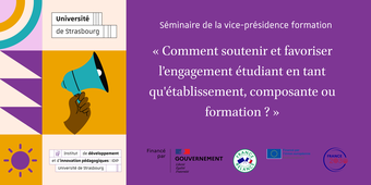 Séminaire engagement étudiant - matinée avec retours de dispositifs