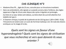 TD N°7 : Item 2-34 : Aménorrhées (aspects endocriniens) et situations d’hyperandrogénie  : Trouble des phanères - Alopécis onyxis