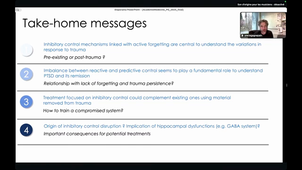 Plasticité des mécanismes de résilience humaine associés au contrôle de la mémoire