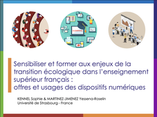 Sensibiliser et former aux enjeux de la transition écologique dans l’enseignement supérieur français : offres et usages des dispositifs numériques