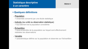 L2 STAPS Statistique TD1 janvier 2022