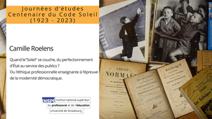 Camille Roelens | Quand le « Soleil » se couche, du perfectionnement d’ É tat au service des publics ? Ou l’éthique professionnelle enseignante à l’épreuve de la modernité démocratique »