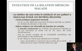 l'éthique de la rencontre médecin-malade (1) DFGSM2 Pr. Anne Danion-Grilliat