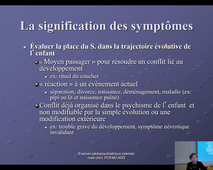 L'examen psychiatrique de l'enfant (cours de sémeiologie médicale) Pr.Anne Danion