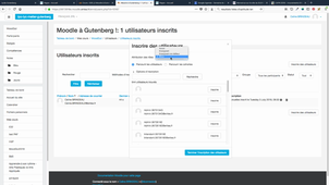Inscrire des utilisateurs dans Moodle établissement