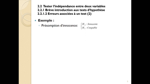 Chapitre 2 § 2.2.1.2. erreur du test